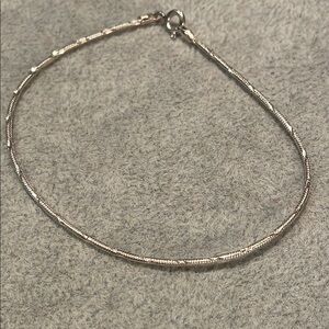 Delicate Chain Bracelet Polished Finish Italian Sterling Silver 925 7.25”